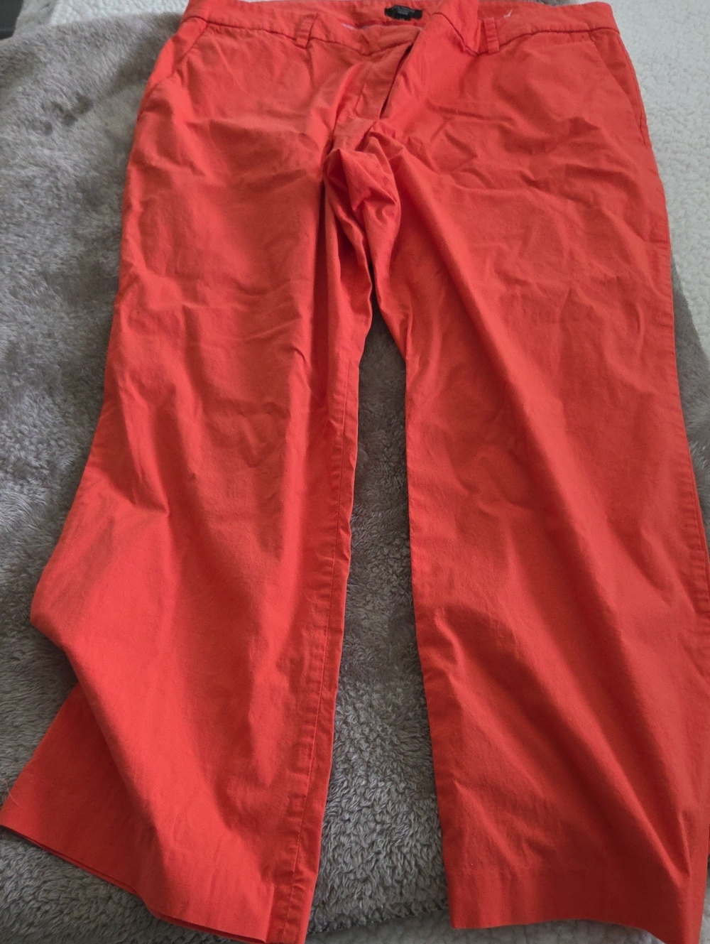 Ann Taylor Womens Chinos in Coral Orange